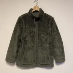 UNIQLO/ユニクロ リバーシブル ボア ジップアップ ジャケット　M カーキ