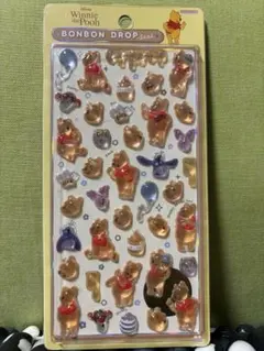 第二弾くまのプーさん ボンボンドロップシール　正規品