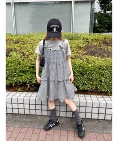 リボンティアードミニキャミワンピース