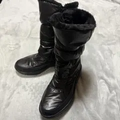 美品　SKECHERS アラスカ スノーブーツ 裏起毛 厚底　黒 ブラック