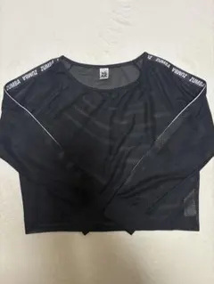 ZUMBA WEAR メッシュ長袖トップス ブラック