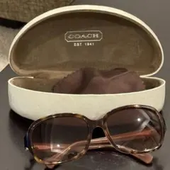 COACH サングラス べっ甲柄 バタフライモチーフ