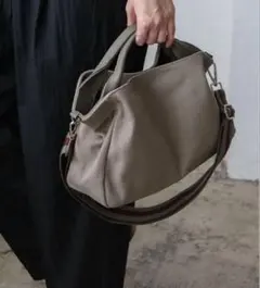 最終値下げ！超美品！ヴィータフェリーチェ本革ハンドル2WAYトートバックグレー