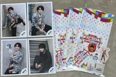 橋本涼 公式写真4枚、サマフェス チケットホルダー・ステッカー×3＋おまけシール