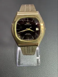 TECHNOS Borazon クォーツ 腕時計 ゴールドのサムネイル