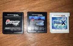 【動作確認済み】　ポケットモンスター ブラック ブラック2 X セット　ポケモン