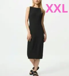 ユニクロ　UNIQLO ウォッシャブルニットブラワンピース　XXLサイズ　新品