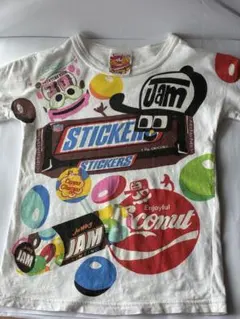 JAM 半袖Tシャツ 総柄 ポップデザイン 130サイズ