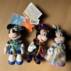東京ディズニー2015年版ぬいぐるみ バッジ3体セット