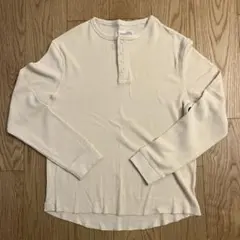 最終値下！ zara soshiotsuki ヘンリーネックワッフルTシャツ - メルカリ