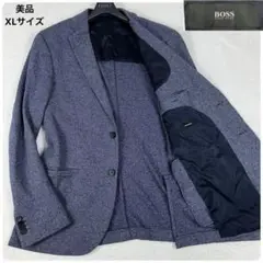 美品 XLサイズ HUGO BOSS テーラードジャケット ストレッチ スーツ