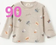 90cm しまむら　ベビー　長袖　Tシャツ　カットソー　アンパンマン　新品のサムネイル