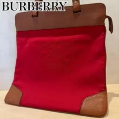 【希少】BURBERRY バーバリー トートバッグ ホースロゴ刺繍 ノバチェック