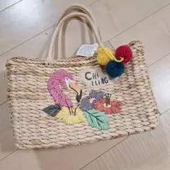 【新品】BEAMS HEART カラフル刺繍 かごバッグのサムネイル