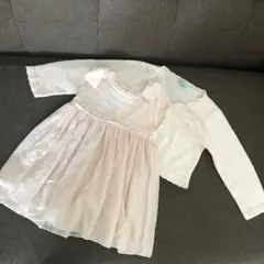 トッカ80 90 ワンピース&新品のボレロカーディガンのセット