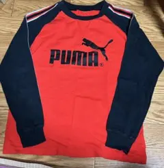 PUMA 赤黒 ロゴ Tシャツ