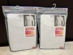 UNIQLOヒートテッククルーネックＴ　九分袖 Lサイズ　×2