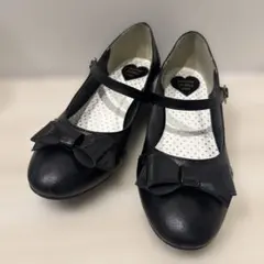 mezzo piano ブラックフォーマルシューズ 24 L メゾピアノ