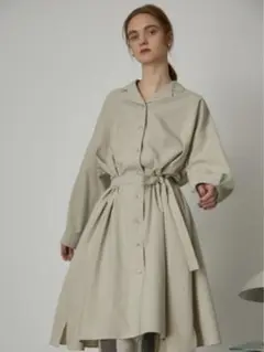 【RIM.ARK】shirt gown シャツガウン シャツワンピース