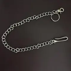 ウォレットチェーン アクセサリー シルバー メンズ ファッション ストリート