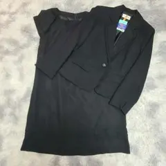 クリーニング　大きい　LEMIORE　セットアップ　ツイード　リボン　ワンピース