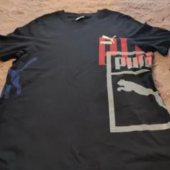 PUMA グラフィックプリント Tシャツ Lサイズ ブラック