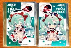 初音ミク チロルミク　クリアカード 2枚セット
