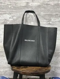 極美品】バレンシアガ イーストウエスト トートバッグ レザー 黒