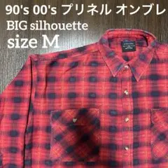 90s 00s オンブレ プリント ネルシャツ カートコバーン シャドーチェック