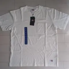 Dickies ホワイト Tシャツ Lサイズ ポケット付き
