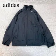 adidas ウインドブレーカージャケット 黒 ユニセックスＬサイズ アディダス