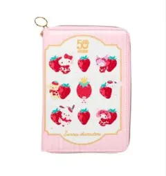 サンリオ　マルチケース（いちご新聞50周年）サンリオキャラクターズ 機能ポーチ
