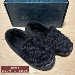 EMU Australia ブラック モカシン　メリノウール