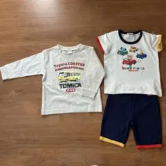 ミキハウス・上下セット　90㎝ 【新品】トミカロンT 90㎝