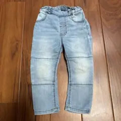 H&M デニム風パンツ 12-18M ライトブルー