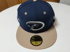 New Era 59FIFTY キャップ ネイビー/ベージュ