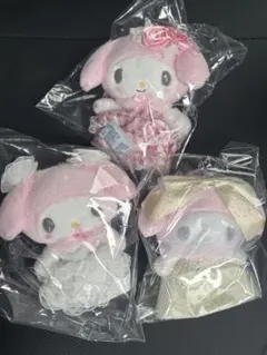 サンリオ　マイメロディ マスコットホルダーレディマイメロディ3点