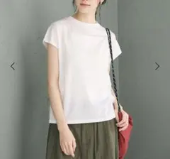 BEAUTY&YOUTH クルーネック フレンチスリーブ カットソーのサムネイル