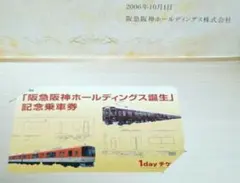 阪急阪神ホールディングス 誕生記念 乗車券 カード 式 1日乗車券 期限切れのサムネイル