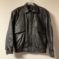 【90s】DURANTE レザージャケット 中綿入り ダークブラウン サイズL