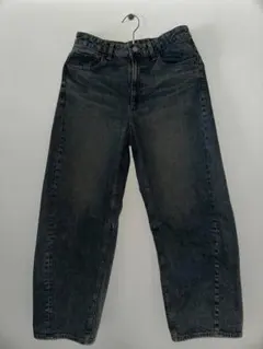 GU バレルレッグジーンズ 標準丈 Lサイズ デニム