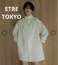 ETRE TOKYO ガーゼワッシャーカシュクールブラウス ブラック FREE 