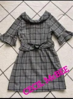 セシルマクビー チェックワンピース