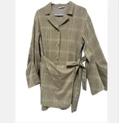 SLY チェックワンピース 変形ワンピース スライ 秋服