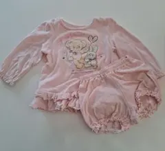 メゾピアノ　ピンク　セットアップ　80