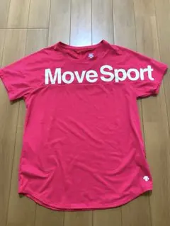 DESCENTE Move Sport 半袖Tシャツ ピンクのサムネイル