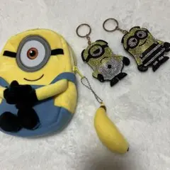 サンスター　ミニオン　ペンケース　筆箱　ポーチ　ぬいぐるみandキーホルダー