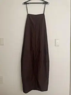 ZARA ブラウン キャミワンピース ロング丈