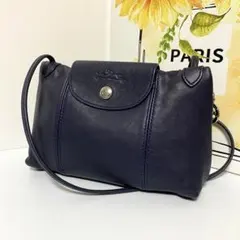 ☆美品☆ロンシャン　ル　プリアージュ　キュイール　ショルダーバッグ　ポシェット