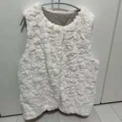 リバーシブルボアベスト　レディース